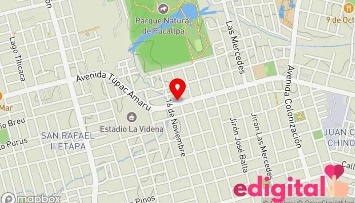 mapa de Botica G&M Farmacia en Pucallpa