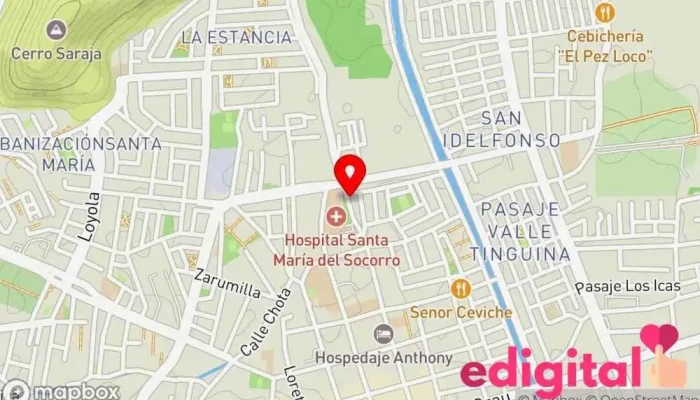 mapa de Botica Hader Farmacia en Ica