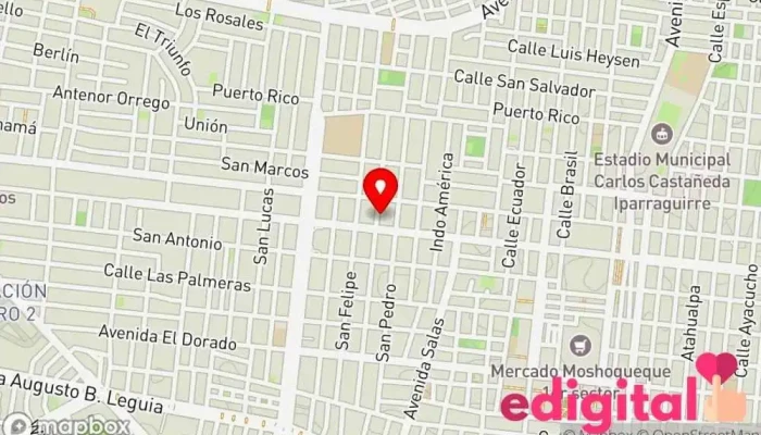 mapa de Botica INTIFARMA Farmacia en José Leonardo Ortiz