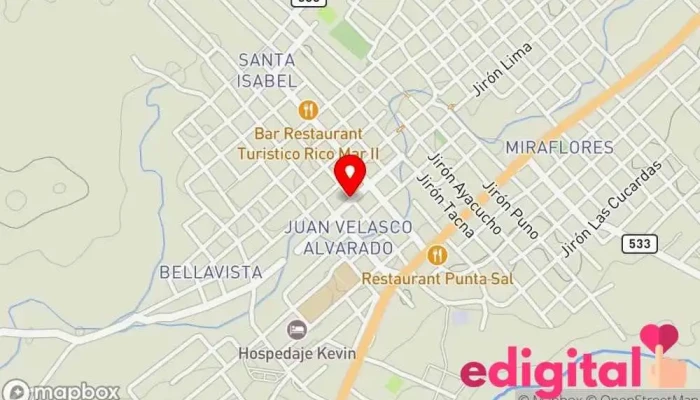 mapa de Botica Intifarma Farmacia en Las Lomas
