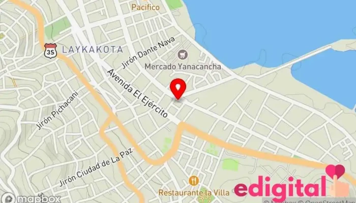 mapa de BOTICA JH & XM Farmacia en Puno