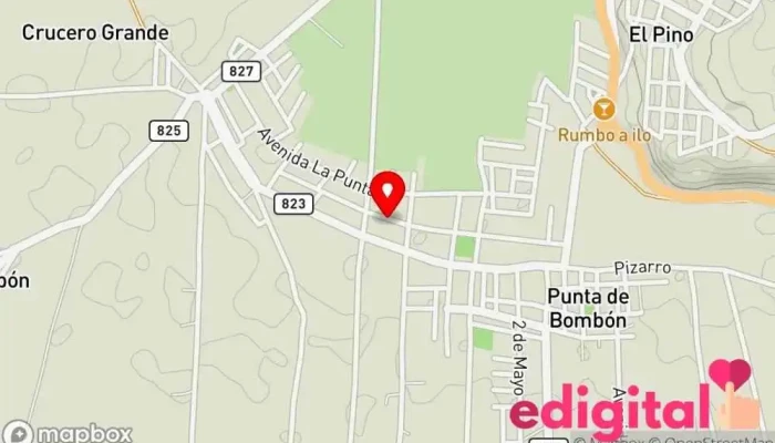 mapa de Botica Karlita Farmacia en Punta de Bombón
