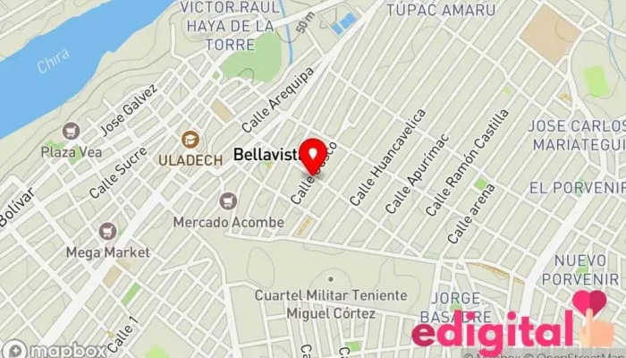 mapa de Botica KIDAFARMA Farmacia en Sullana