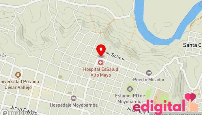 mapa de Botica La Inmaculada Farmacia en Moyobamba