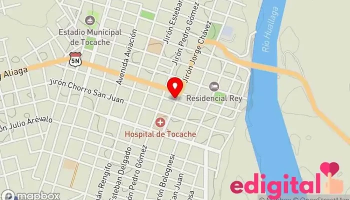 mapa de Botica La Inmaculada Farmacia en Tocache