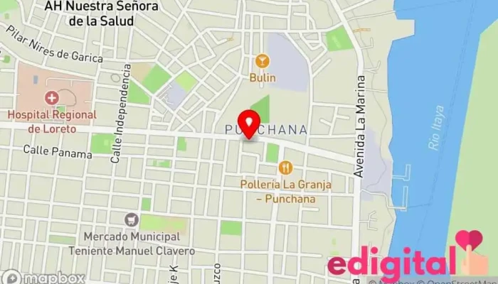 mapa de BOTICA LA MILAGROSA Farmacia en Iquitos