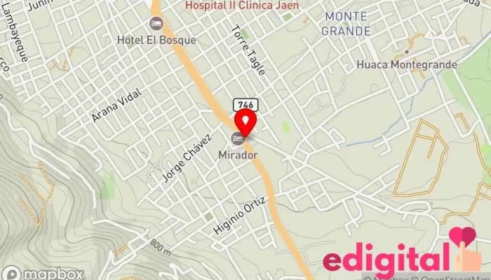 mapa de Botica La Sagrada Familia Farmacia en Jaén