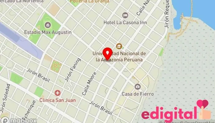 mapa de BOTICA LABXPRESS Tienda de suministros para odontología, Tienda de material sanitario, Farmacia en Iquitos