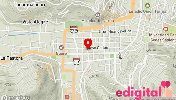 mapa de Botica Lichifarma Farmacia en Tarma