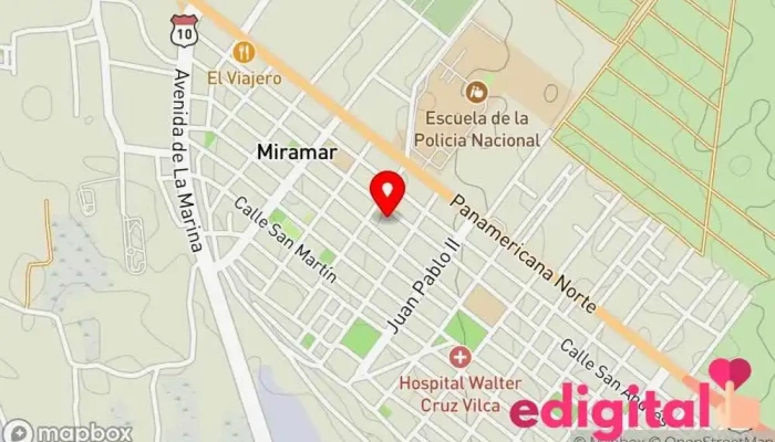 mapa de Botica lidfarma Farmacia en Moche