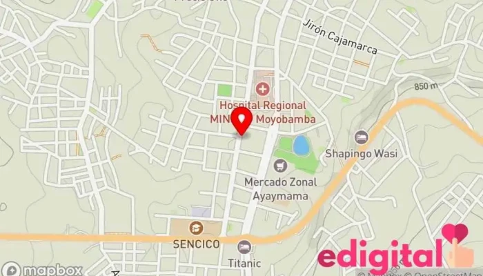 mapa de Botica LM Farmacia en Moyobamba