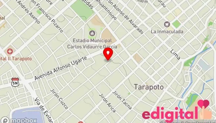 mapa de Botica Luz & Vida O & L Farmacia en Tarapoto