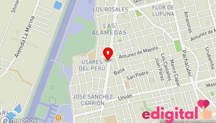 mapa de Botica Marc Anthony Farmacia en Pucallpa