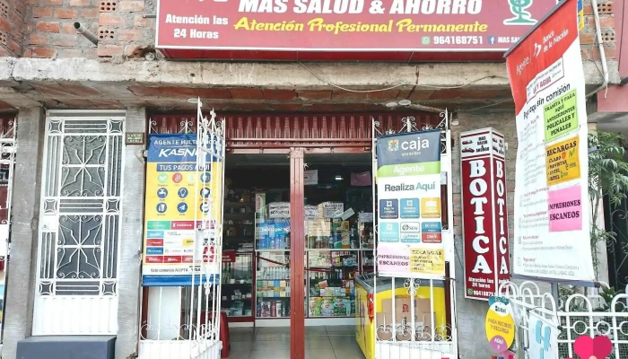 Botica Mas Salud Ahorro Agente Interbank Caja Arequipa Banco De La Nacion Kasnet Scotiabank Crediscotia Bcp Bbva  Yape Plin Ubicacion - Alto Selva Alegre