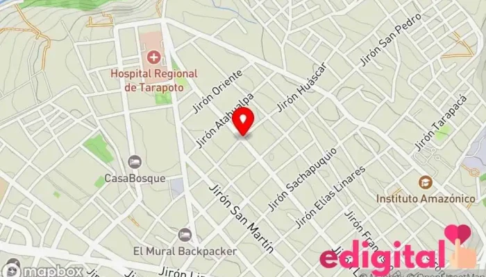 mapa de Botica Mas Vida z&d Farmacia en Tarapoto
