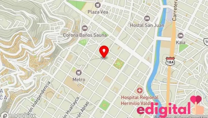 mapa de Botica Medi Sana Farmacia en Huánuco