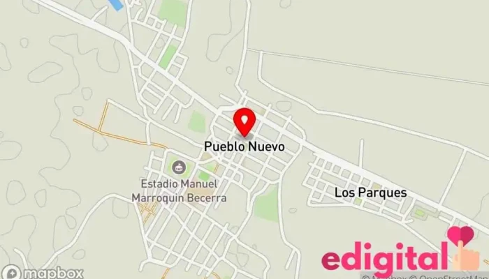 mapa de Botica Medicina & Salud Farmacia en Pueblo Nuevo