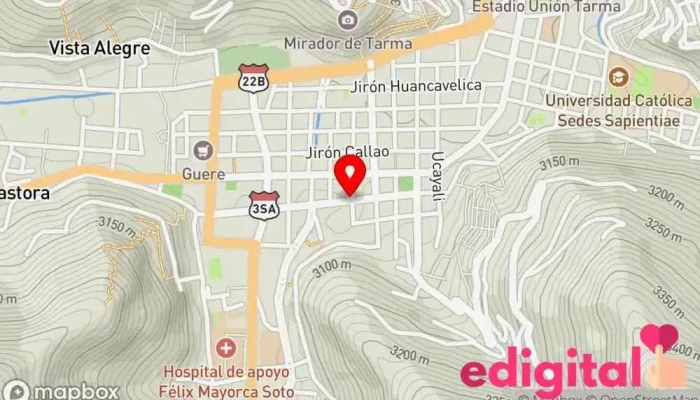mapa de Botica mediplus Farmacia en Tarma