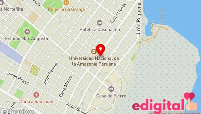 mapa de BOTICA MEDISEL Farmacia en Iquitos