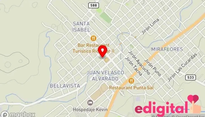 mapa de Botica Mi Farma Farmacia en Las Lomas