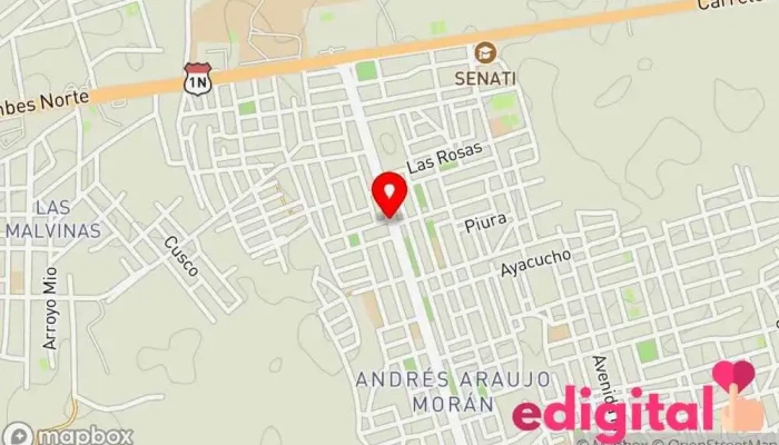 mapa de Botica Mi Farma Farmacia en Tumbes