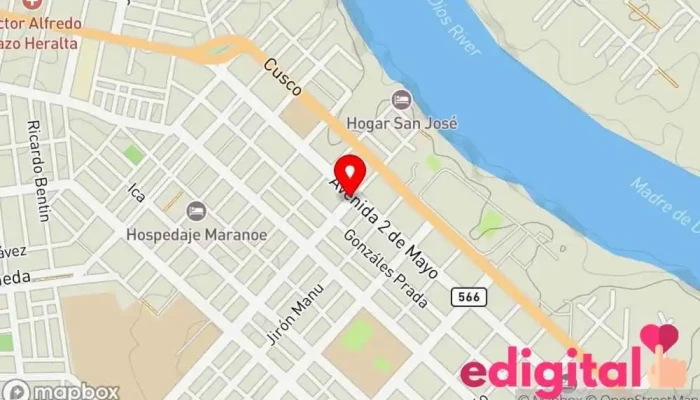 mapa de botica mi salud Farmacia en Puerto Maldonado