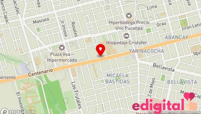 mapa de Botica Micaela Farmacia en Pucallpa
