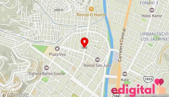 mapa de Botica Miraval Farmacia en Huánuco