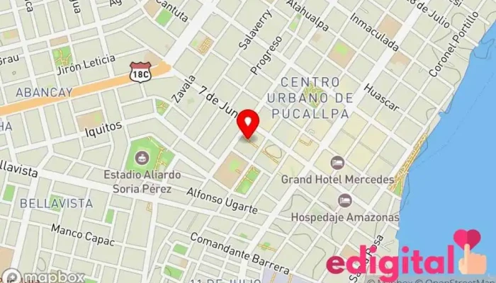 mapa de Botica M&M Farmacia en Pucallpa