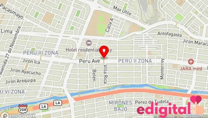 mapa de Botica Moderna Farmacia en San Martín de Porres