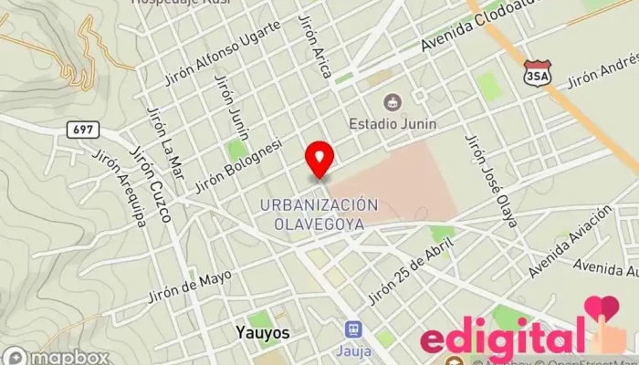 mapa de Botica Multifarma Farmacia en Jauja