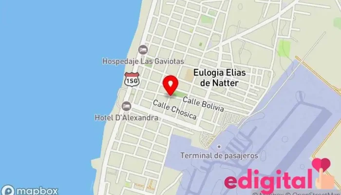mapa de Botica Municipal de San Andres Farmacia en Pisco