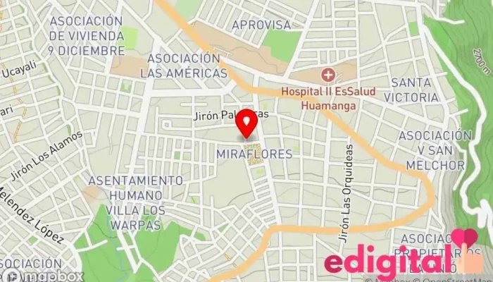 mapa de Botica Nino Farmacia en Ayacucho