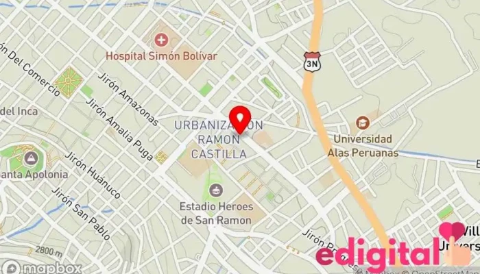 mapa de Botica Normedic Farma Farmacia en Cajamarca