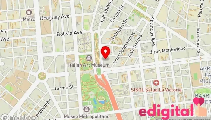 mapa de Botica Nova Salud Farmacia en Lima