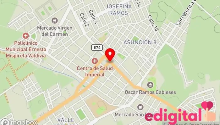 mapa de Botica Odifarma Farmacia en Imperial