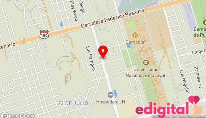 mapa de Botica OLNICK Farmacia en Pucallpa