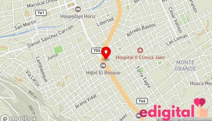 mapa de Botica Omar Farmacia en Jaén