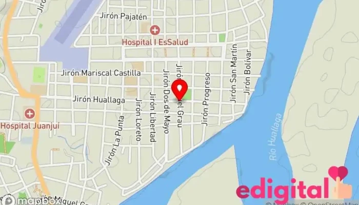 mapa de Botica Panacea Farmacia en Juanjuí