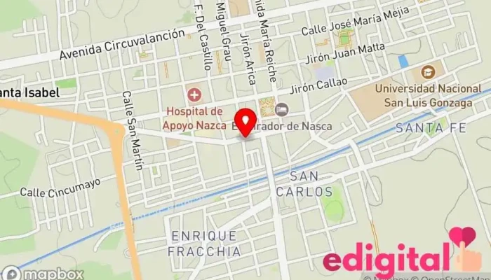 mapa de Botica Perfumeria Camila Farmacia en Nasca