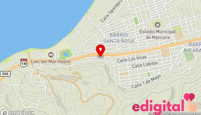 mapa de Botica Perfumeria Farmacia en Tumbes