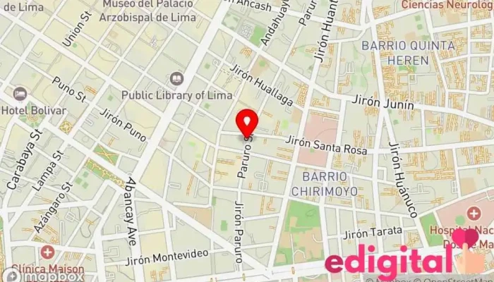 mapa de Botica Pionero Farmacia en Lima