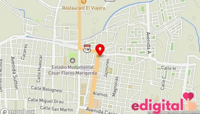 mapa de Botica Popular Perfumeria Farmacia en Lambayeque