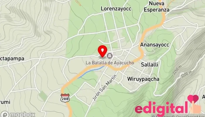 mapa de Botica Quinua Medic Farmacia en Quinua