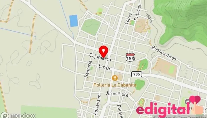 mapa de BOTICA QUITOFARMA Farmacia en Morropón