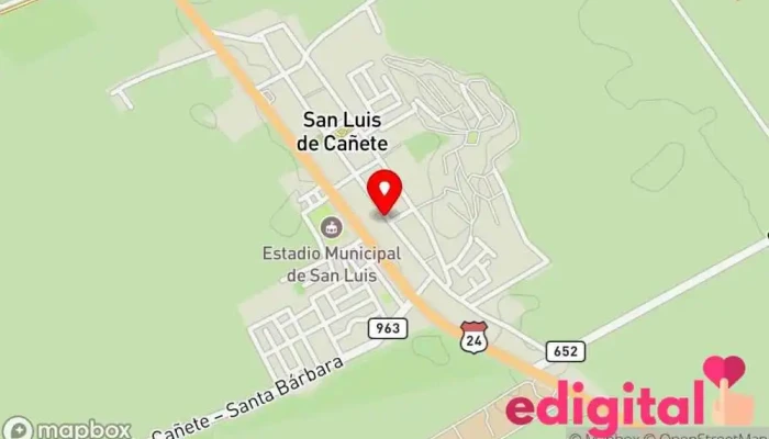 mapa de Botica RaYchel Farmacia en San Luis de Cañete