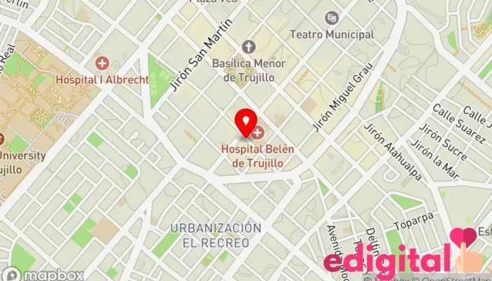 mapa de Botica Real Farmacia en Trujillo, La Libertad