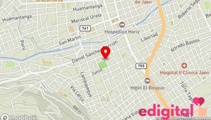 mapa de Botica Reyfarma Farmacia en Jaén