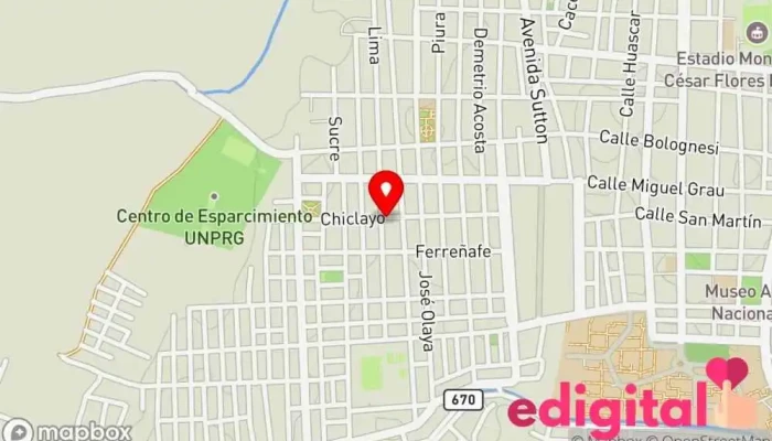 mapa de Botica ReyMed Farmacia en Lambayeque