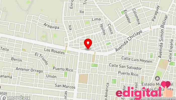 mapa de Botica R&O - Mi Rosita Farmacia en José Leonardo Ortiz